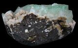 Green Apophyllite Crystals On Zeolites - India #34066-1